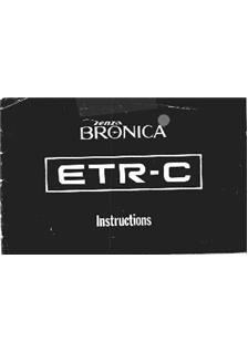 Bronica ETR C manual